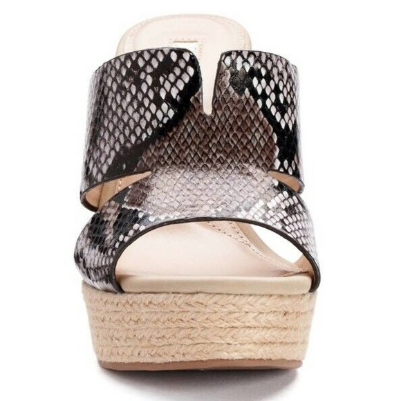 NEW Womens Jennifer Lopez Suri Snake Print Espadrille Platform Wedge Sandals 10 - Picture 4 of 4